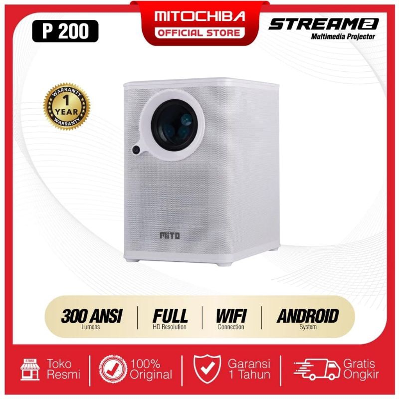 MITOCHIBA - MULTIMEDIA PROJECTOR STREAM 2 P200 MITO SMART PROJECTOR
