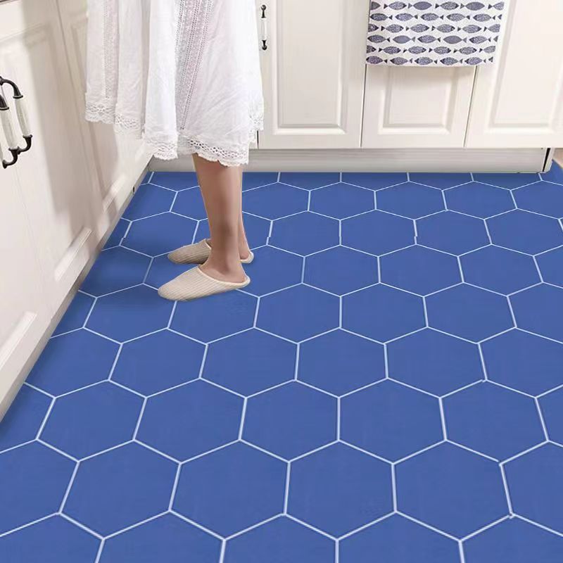 Stiker Lantai & Dinding motif BIRU PUTIH BLUE WHITE SPHERE | Wallpaper Kamar Mandi Toilet Dapur Tamu