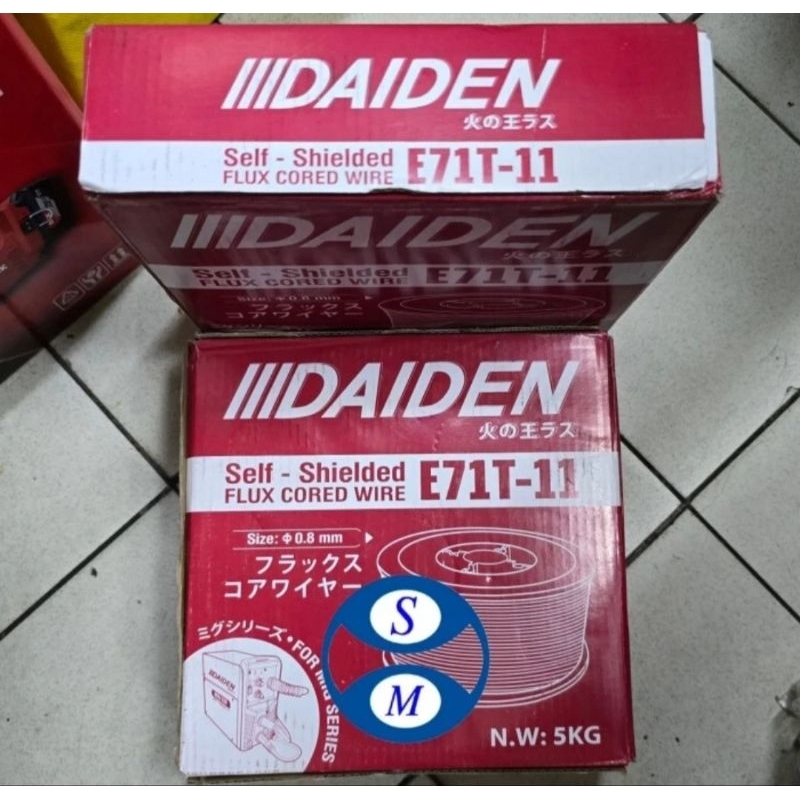 KAWAT LAS DAIDEN 0.8MM 5KG FLUX CORE WIRE DAIDEN E71T-11 KAWAT LAS MIG 200 DAIDEN 0.8MM 5 KG ORIGINA