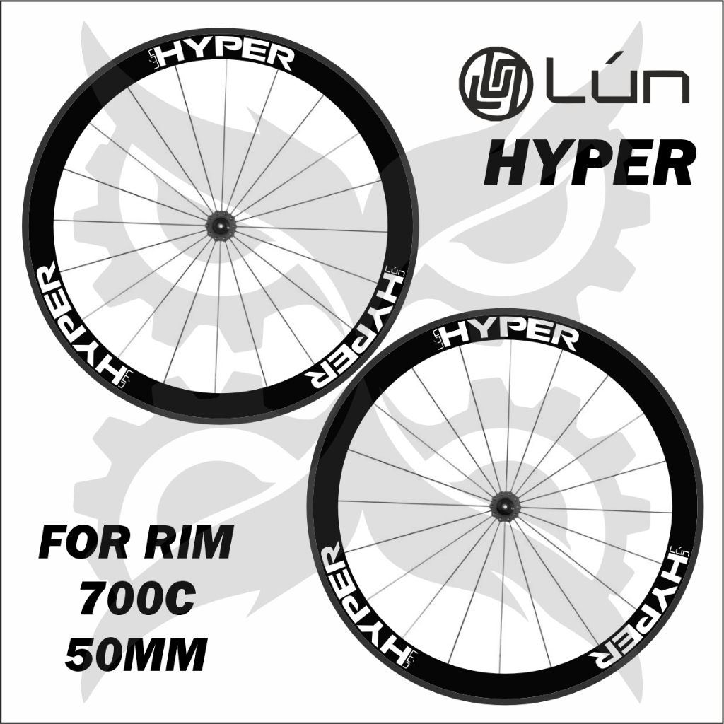 Stiker Rim Lun Hyper roadbike