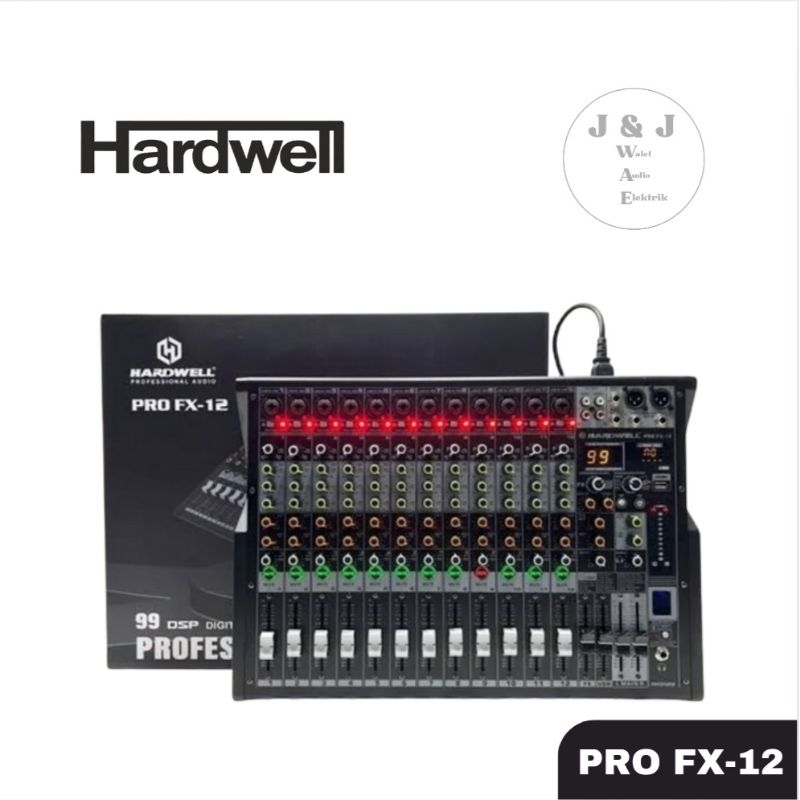 MIXER AUDIO 12 CHANNEL HARDWELL PRO FX-12 MIXER AUDIO HARDWELL