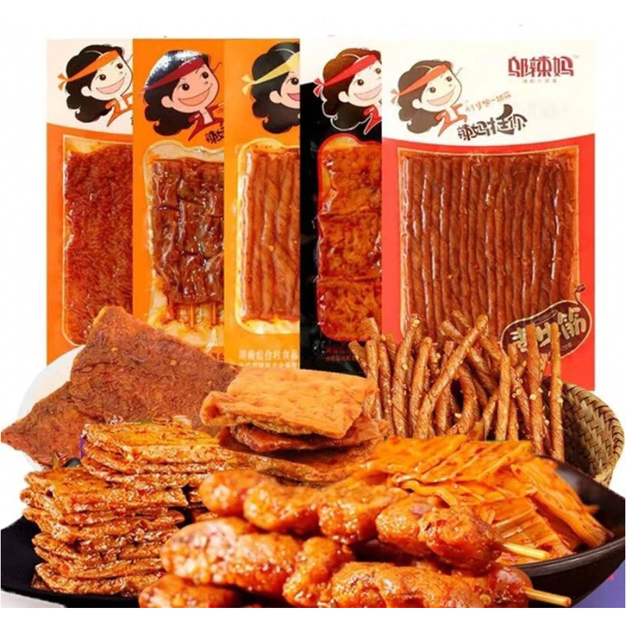 

ANEKA Wulama Gluten Spicy Tofu Latiao Cemilan Snack Vegetarian Termurah CHOCHO 88 STORE