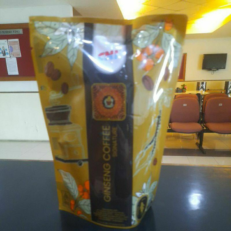 

Ginseng Coffee Signature CNI.Paduan Kopi Robusa Arabica,Rasa lebih nikmat dan gurih