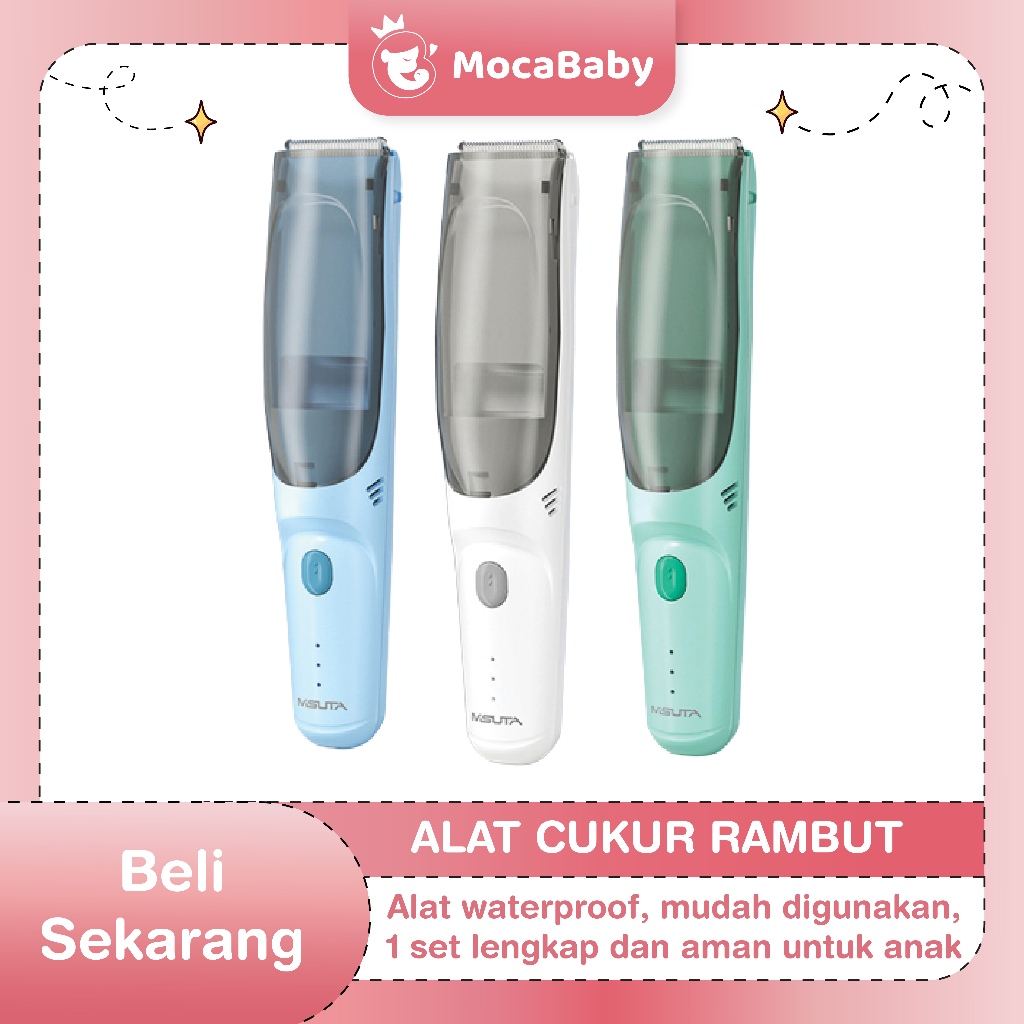 Mocababy Baby Hair Clipper Alat Cukur Rambut Bayi Elektrik Low Noise Pemangkas Rambut Trimmer alat c