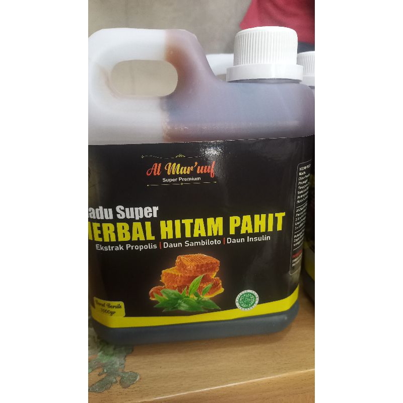 

Madu super herbal hitam pahit 1000 gr