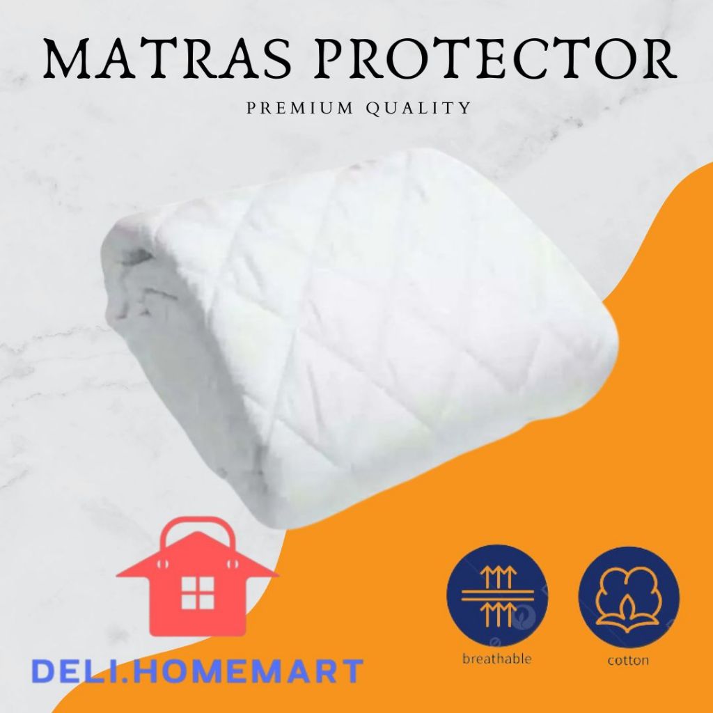 Matras Protector / Matras Topper Pelapis Pelindung Kasur Non Allergic Tebal