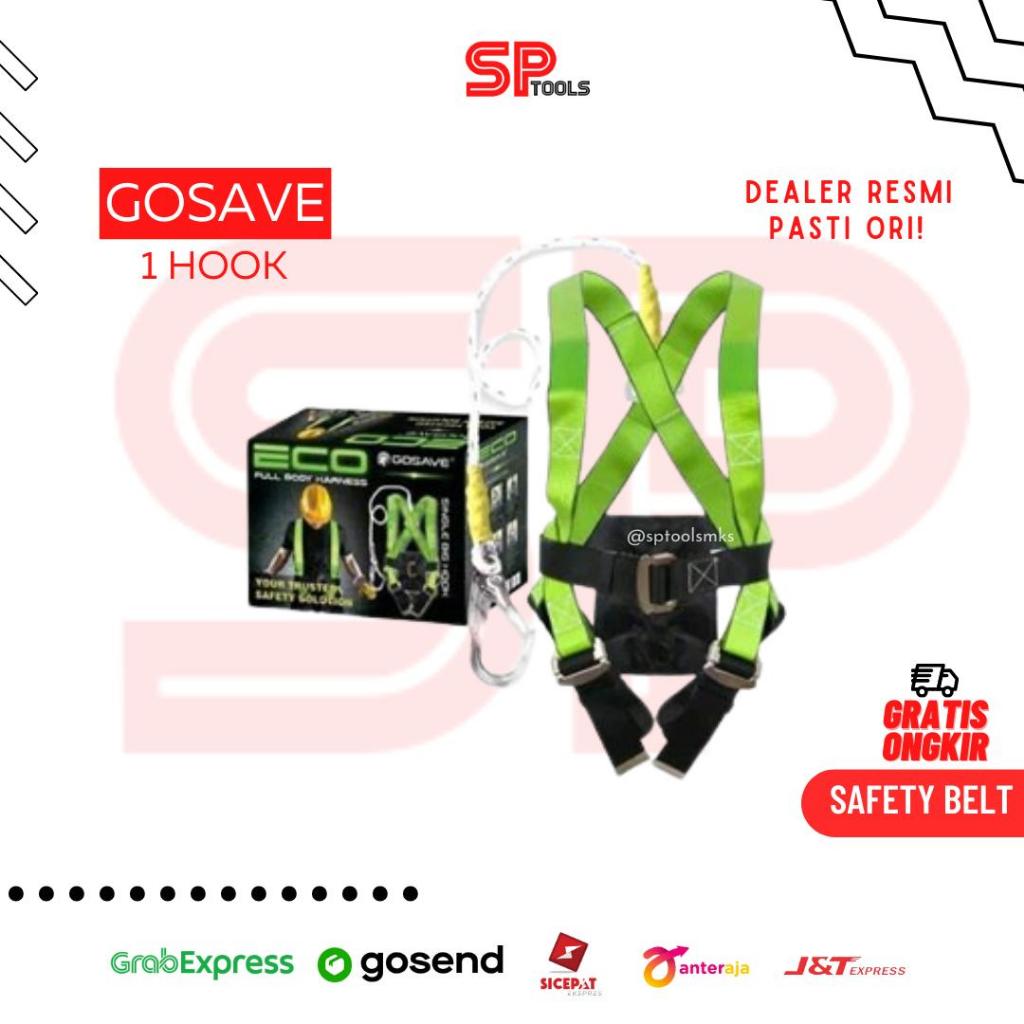 SAFETY BELT / FULL BODY HARNESS GOSAVE ECO 1 HOOK SINGLE BIG HOOK