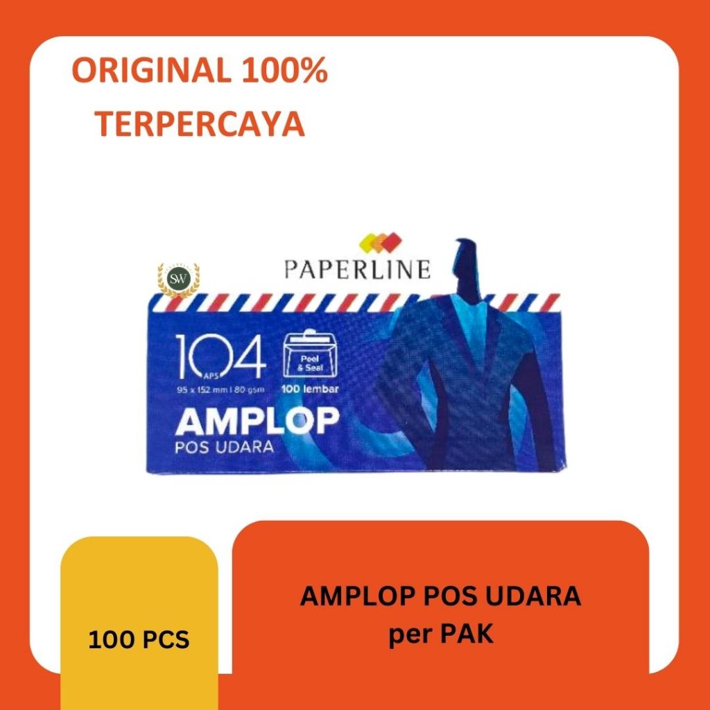 

Amplop POS Udara - Paperline - PER PAK - ISI 100 lembar
