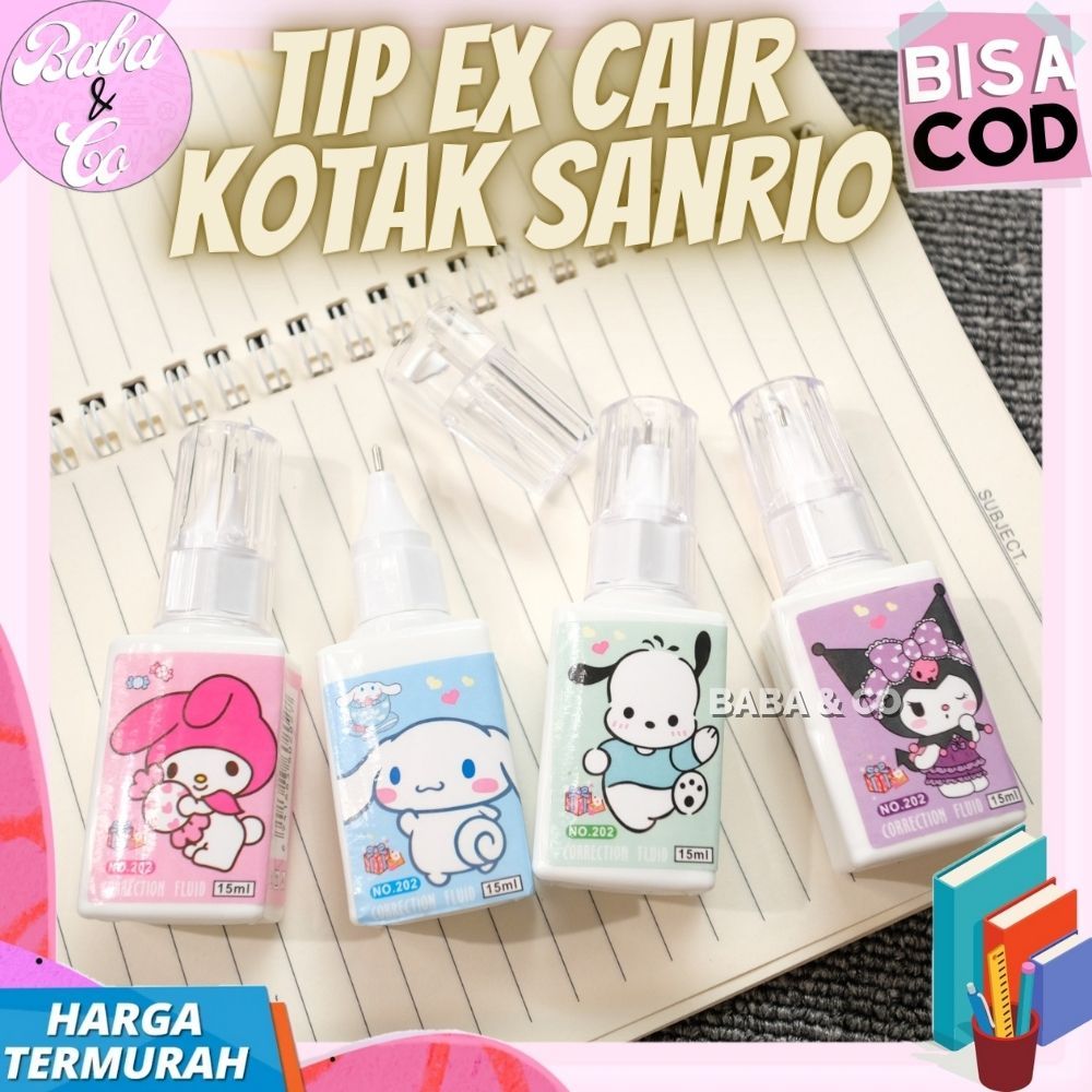 

TIP EX CAIR SANRIO KOTAK CORRECTION TIP X SANRIO LUCU UNIK TIP EX KOTAK CAIR SANRIO IP EX PENGHAPUS TINTA PEN SANRIO