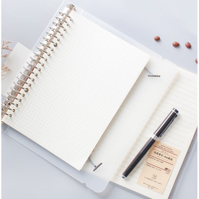 

Loose Leaf A5 bookpaper (hanya ada grid & line)