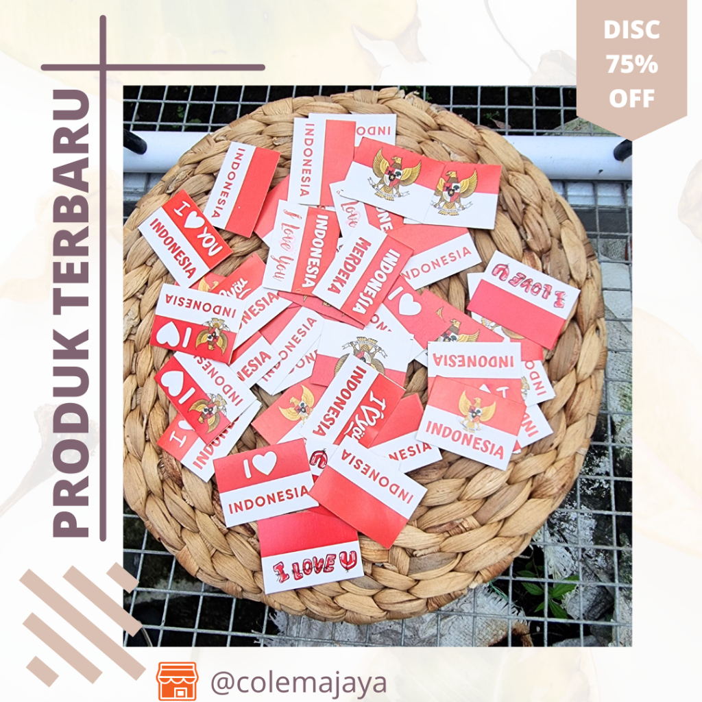 

Stiker Bendera Merah Putih Stiker pipi||ticker Merah Putih/Sticker Bendera Tempel Pipi/Anak Dewasa