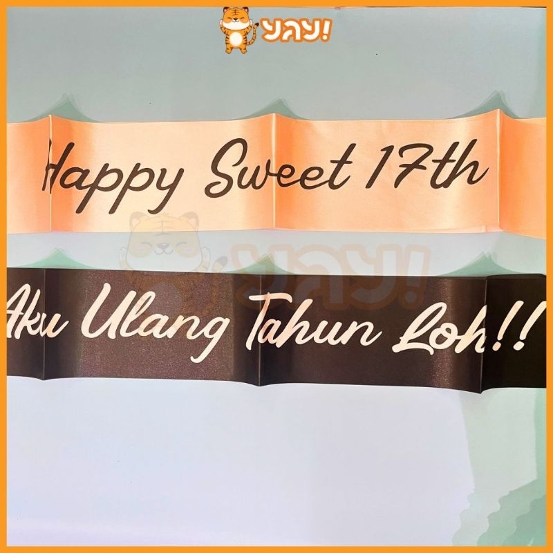 YAY SELEMPANG ULANG TAHUN HAPPY BIRTHDAY / SWEET SEVENTEEN