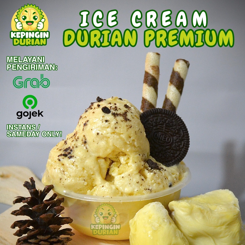 

Ice Cream Kepingin Durian - Ice Cream Durian Premium
