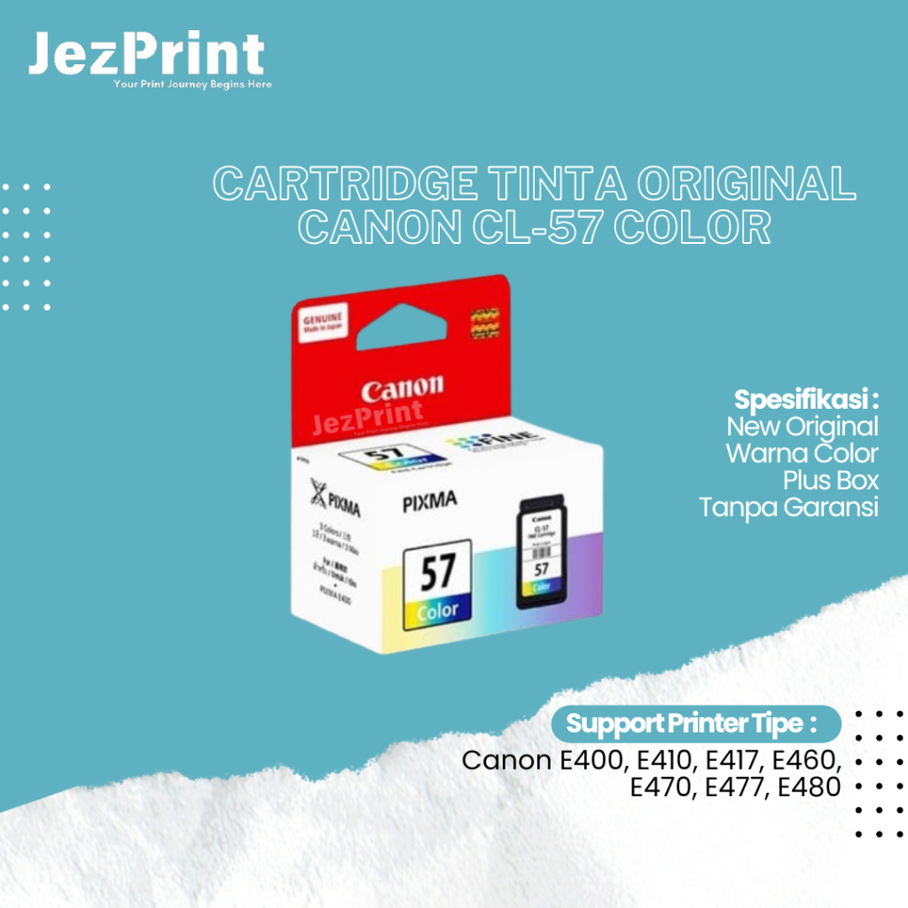 Cartridge Tinta Original Canon CL57 CL-57 CL 57 Color, Cartridge Printer Canon E3370 E4270 E3170 New