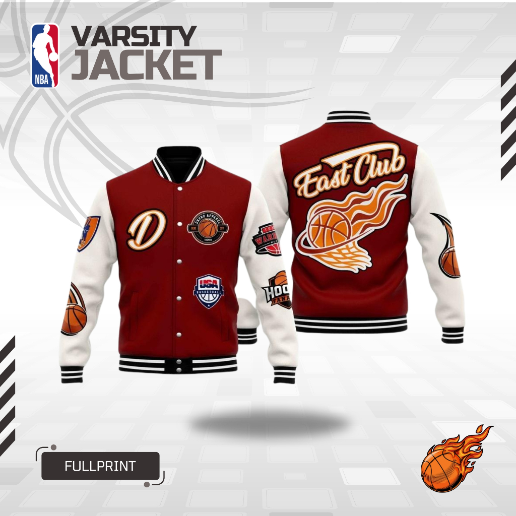 VARSITY JAKET BASKETBALL EASTCLUB SLAM DUNK