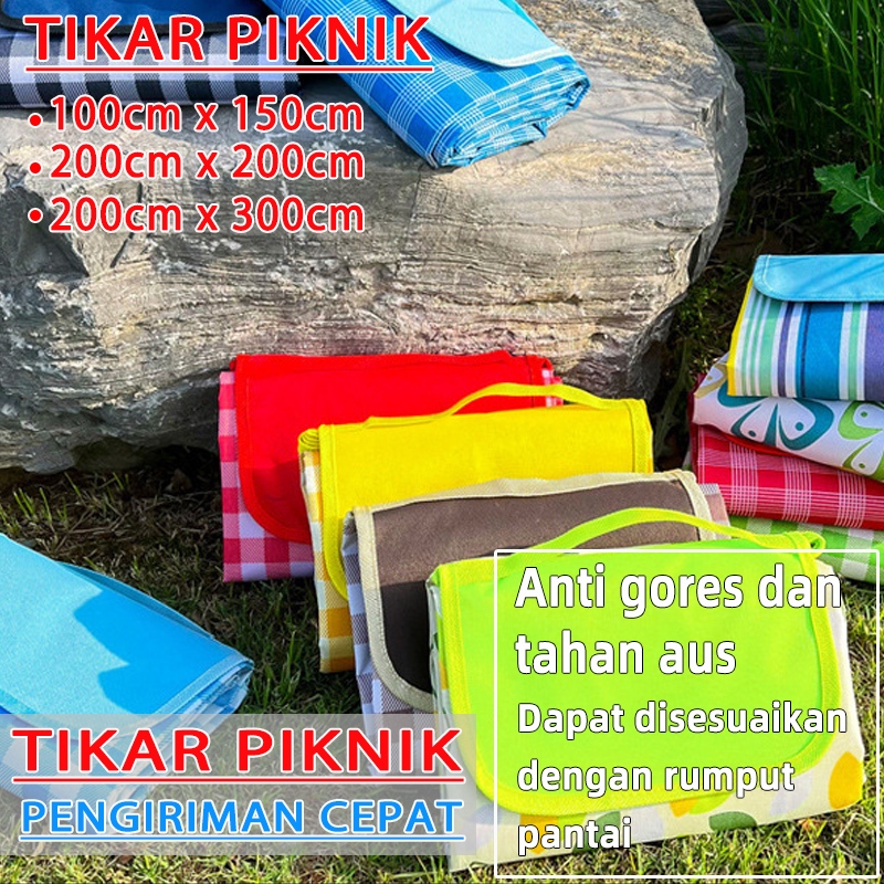 【grandmaster】kain piknik tikar kain piknik tikar lipat piknik waterproof tikar piknik aesthetic karp