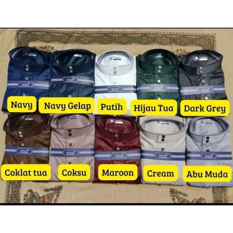 GAMIS/JUBAH AL HARAMAIN PREMIUM KANCING KOTAK