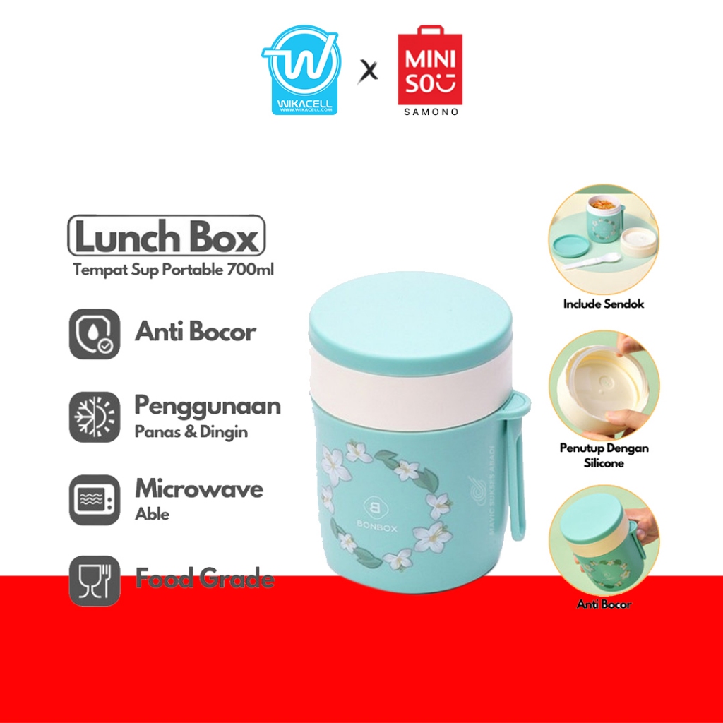 Bonbox Print Soup Can (BTW30) - Green/Kaleng Sup Cetak Bonbox (BTW30) - Hijau