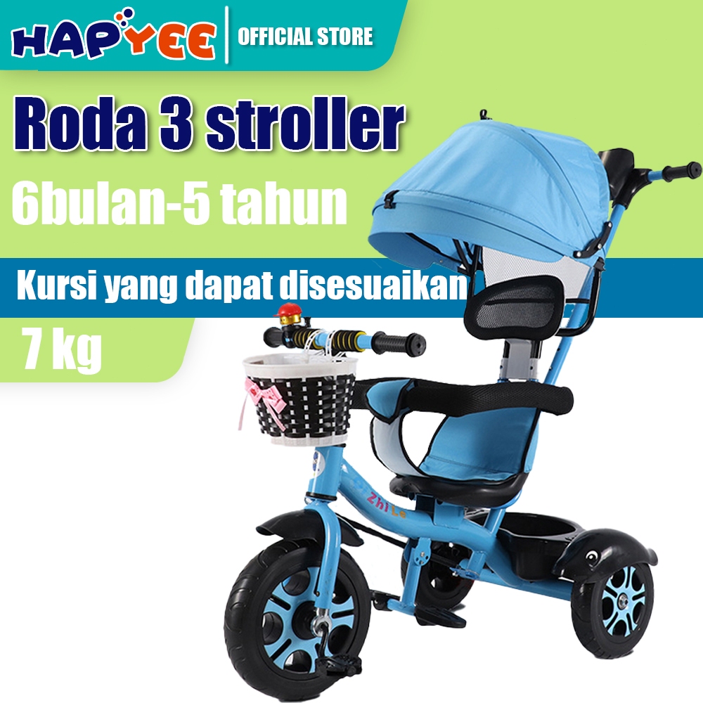 HAPYEE  Sepeda roda tiga anak 1 tahun sepeda roda 3 bayi  tricycle  anak sepeda anak roda 3 stroller
