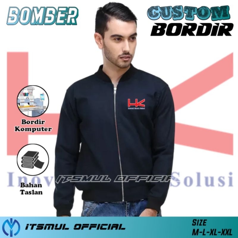 Jaket Hutama Karya Jaket Bomber HK Bordir Custom