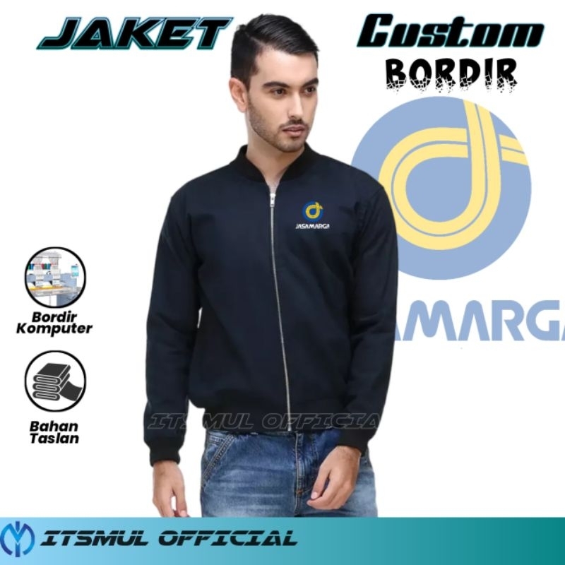 Jaket Jasa Marga Jaket Bomber Jasa Marga Bordir Custom