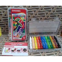 

TOP Crayon Oil Pastel Greebel 12 Warna Set Original