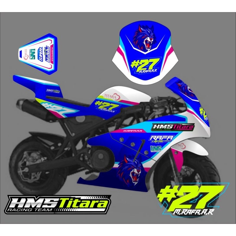 sticker mini gp Decal mini gp lenka pocket Race