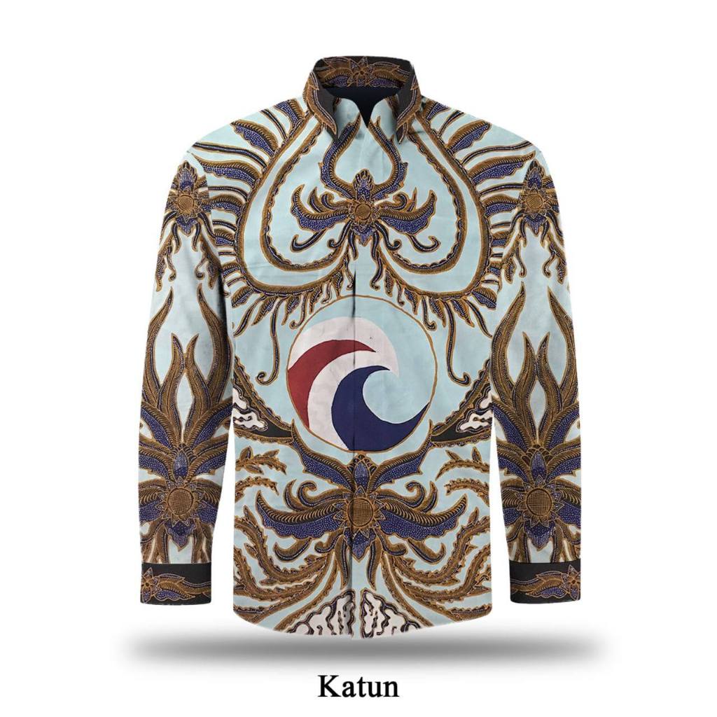 Kain batik tulis katun motif partai pks pkb hanura ppp perindo kemeja batik tulis pria asli