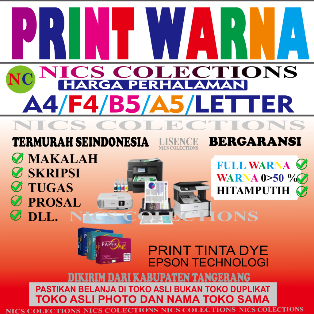 

PRINT WARNA A4 CEPAT ONLINE TERMURAH CETAK BUKU/MAKALAH/SKIPSI DLL.