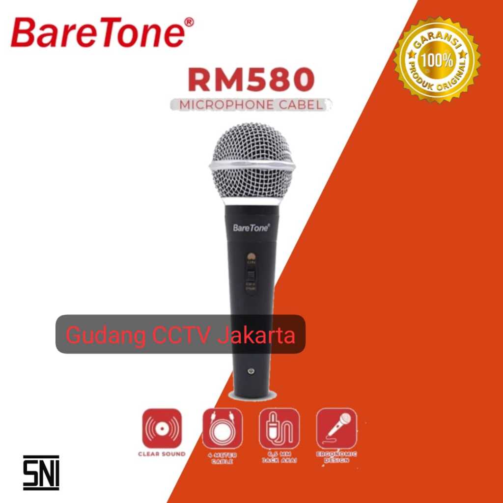 Microphone Kabel Baretone RM580 Original Mic Kabel Terbaik