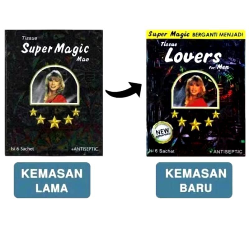 tisu super magic isi 6 shaset / lovers