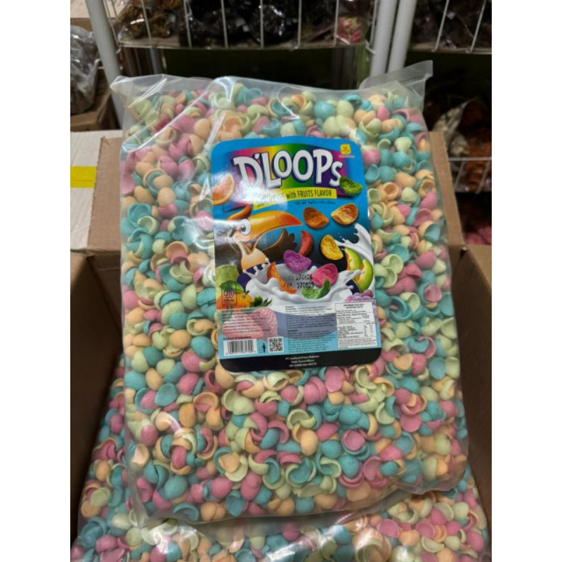 

500gram D'LOOPS Snack Puff with Fruits Flavour