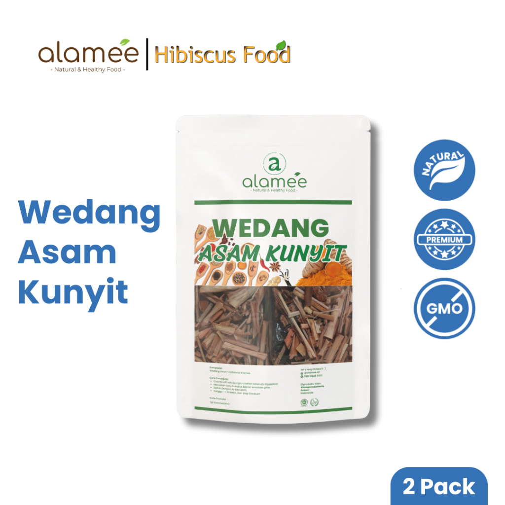 

ALAMEE Wedang Asam Kunyit Kunir Asem Asli Rempah Minuman Herbal Alami Langsung Seduh Lengkap Komplit