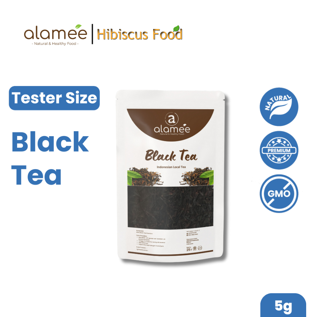 

Black Tea Teh Organic Bunga Kering Hitam Dried Alami Organik Herbal 5gr