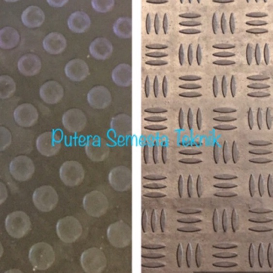 MAKSIMAL Lebar 12m Karpet Karet Koin Coin Bordes Garis Motif Roll Anti Slip licin tebal 4mm keset hi