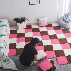 ORIGINAL PRODUK HOUSEHOME Karpet Puzzle Bulu Pengaman Bayi Pelindung Kepala Balita Anak Ukuran 3x3 c