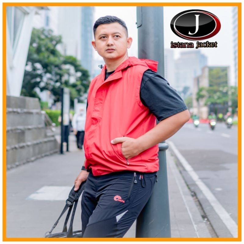 Rompi Parasut Polos Rompi Parasut Hodie Rompi Outdoor Rompi Pria Modern