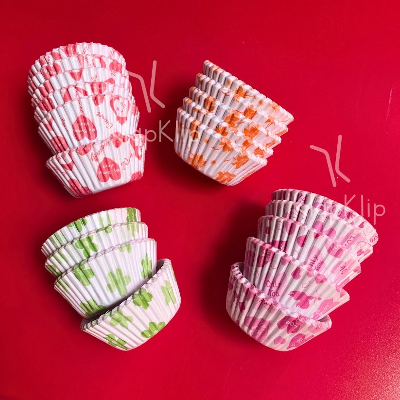 HOT PROMO 1pack  1pcs Cupcake Cases LOTUS 7cm  MOTIF KEMBANG Alas Kue Nastar isi 1pcs  Alas Kue Cokl