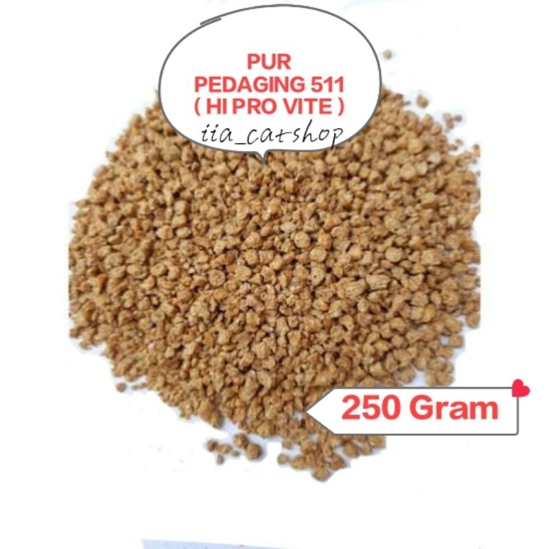 Pur PEDAGING 511 Berat 250 Gram Pakan Ayam PEDAGING bebek ayam bebek kecil