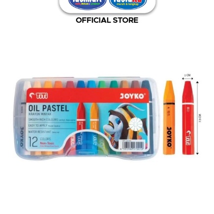 

SERU IDOLMART Oil Pastel Krayon Minyak TiTi OP12CHC 12 Warna Colors crayons