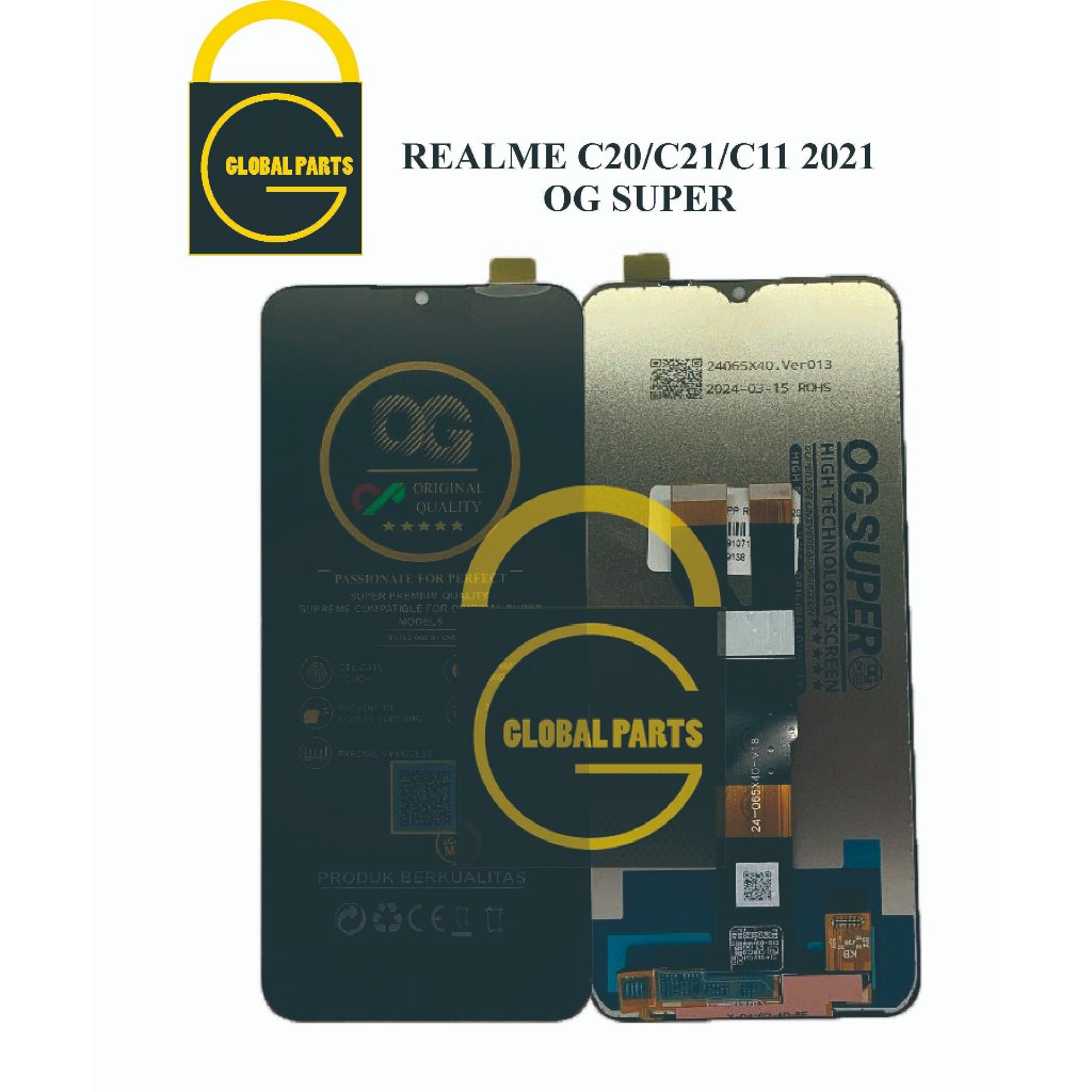 LCD TOUCHSCREEN REALME C20/ C21/ C11 2021 - ORIGINAL 1SET - KUALITAS TERBAIK OEM 100%