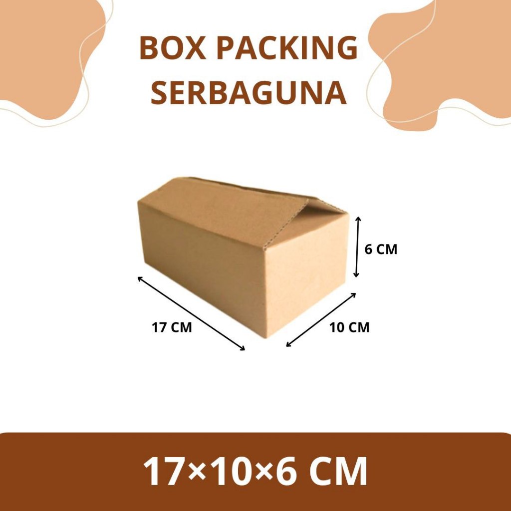 

Box Packing / Kardus Packing Polos Ukuran 17x10x6 cm