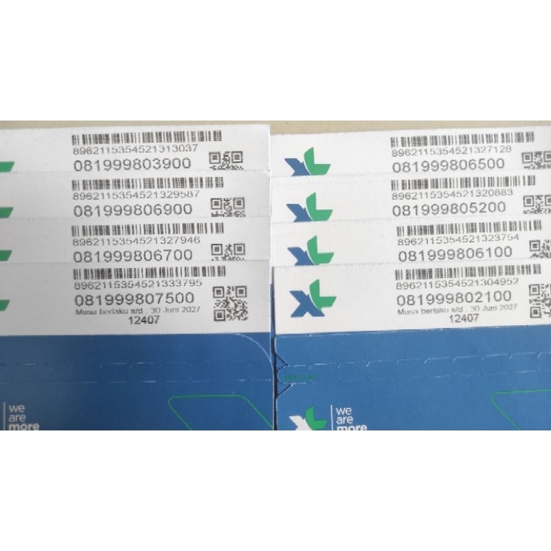 nomor cantik kartu XL simcard prabayar reguler kartu xl promo ratusan
