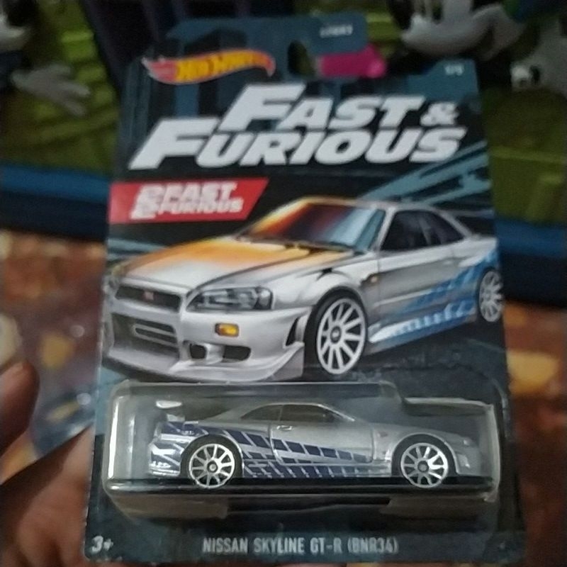 Hotwheels fast and furious Nissan skyline gtr (bnr 34)