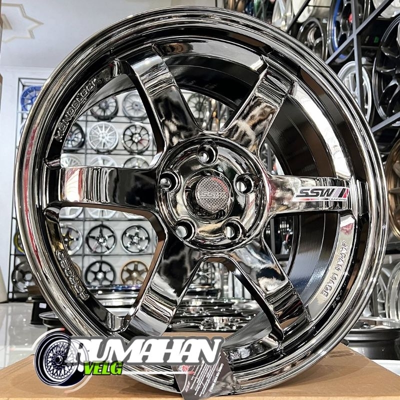 jual velg mobil racing R17 TE37 SSW ORIGINAL THAILAND velg mobil ring 17 velg racing mobil import In