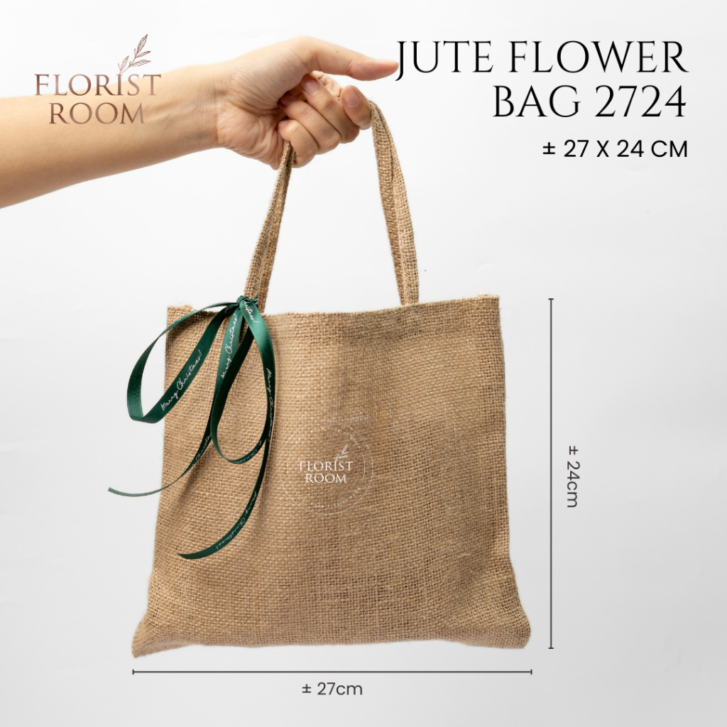 

1 Pc Jute Flower Bag 2624 - Hampers