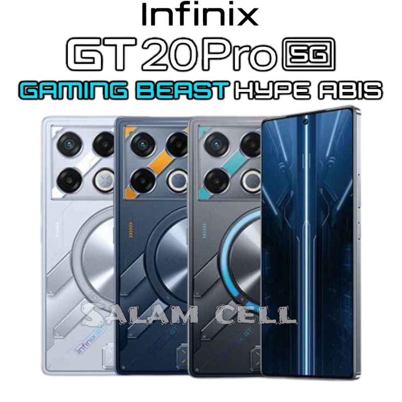 Infinix GT 20 Pro 5G NFC Ram 12+12/256GB Dimensity 8200 Ultimate 6.78" Garansi Resmi