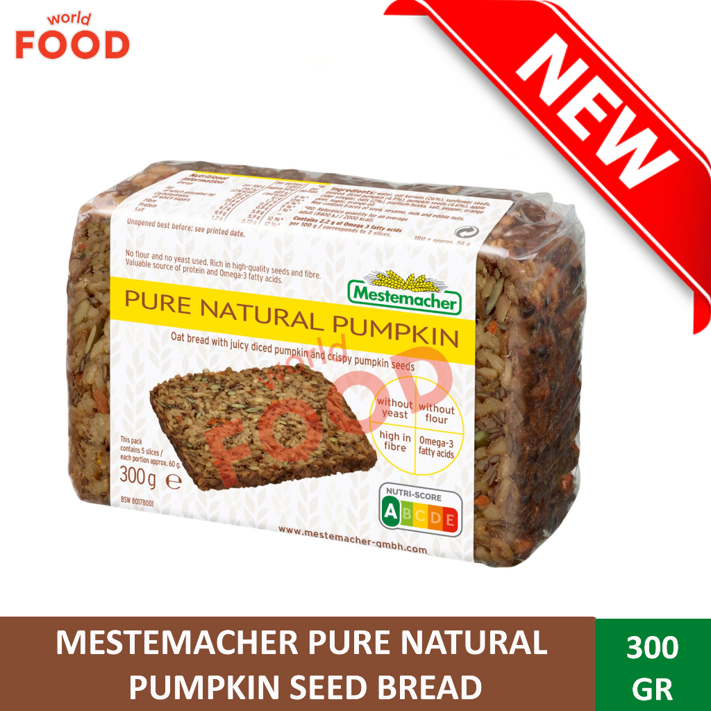 

MESTEMACHER PURE NATURAL PUMPKIN SEED BREAD 300GR