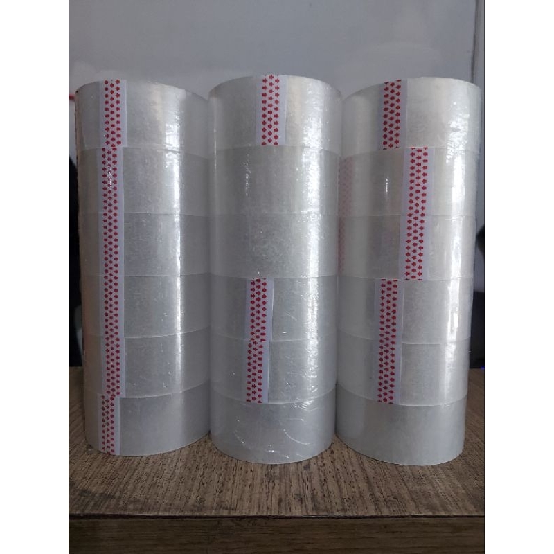 

lakban bening (45mm), 100 yard Ecos pandawa, 100 yards