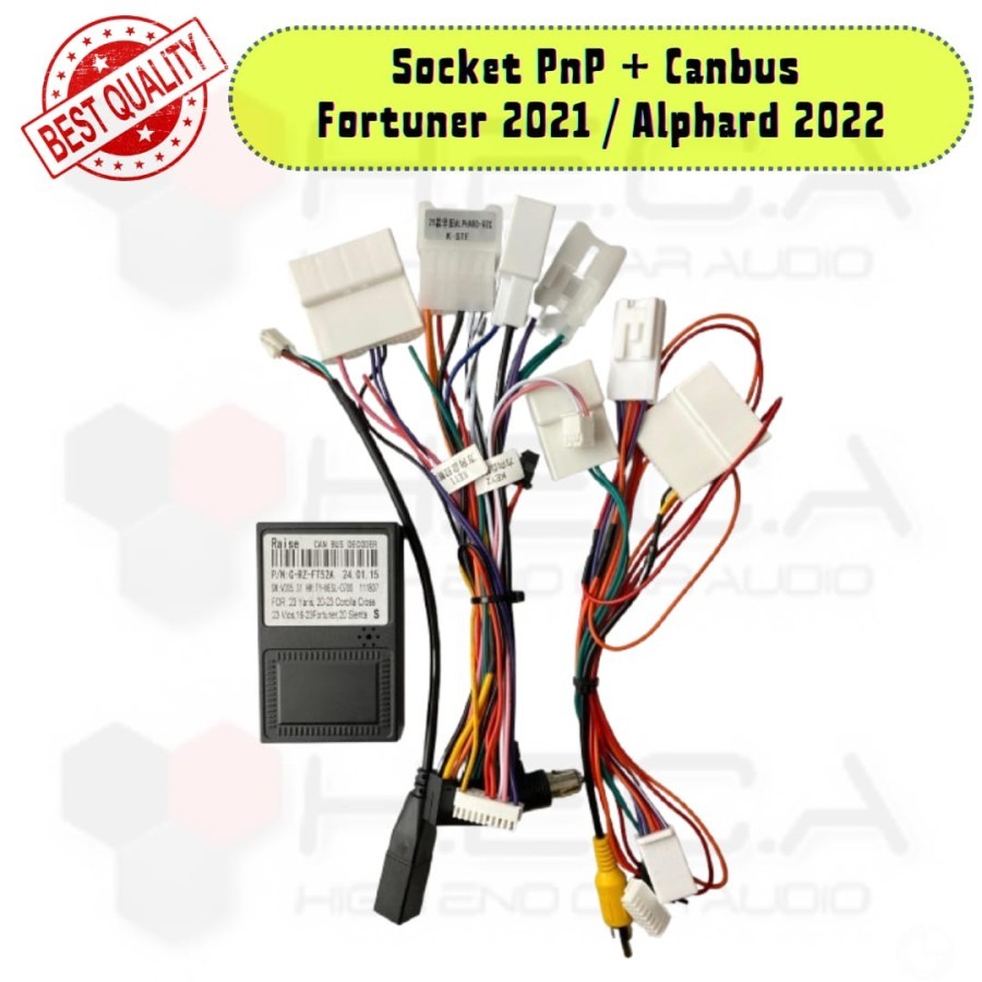 Socket PNP + Canbus Fortuner 2021 / Alphard 2022 Android Plug And Play Head Unit Steering Stir